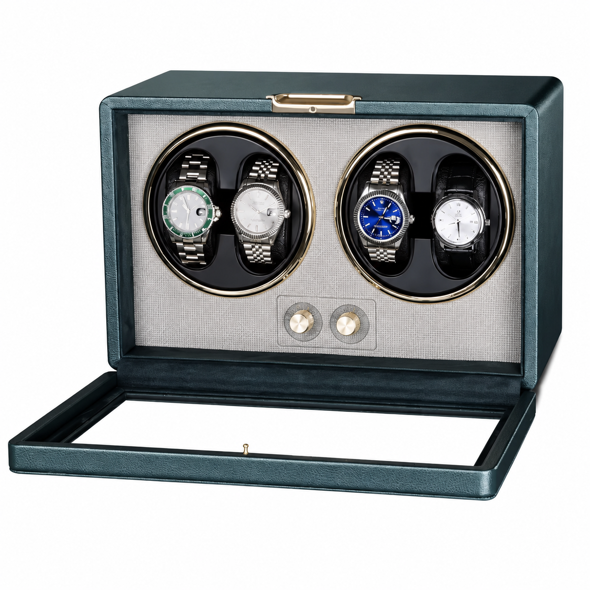 Uhrenbeweger für 4 Automatikuhren | Blau